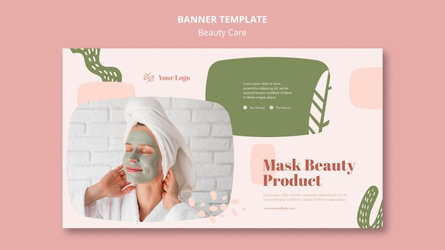 Free PSD | Banner beauty care template