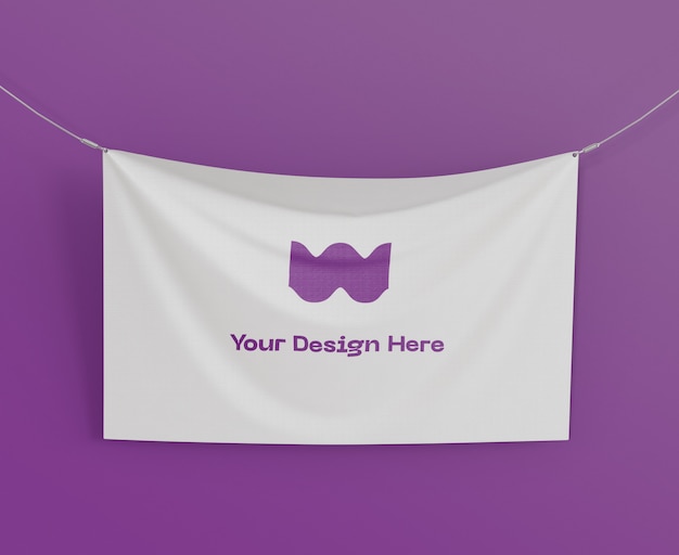 Download Banner flag mockup | Premium PSD File