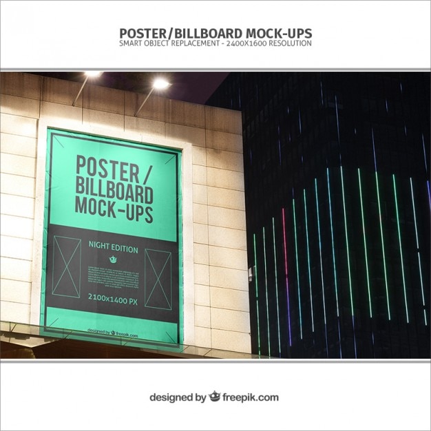 Download Banner mockup on a building PSD file | Free Download