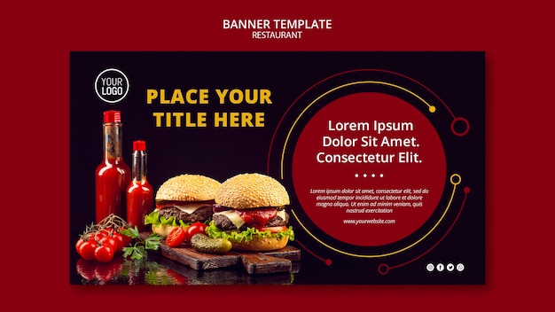 Restaurant Banner Design Samples