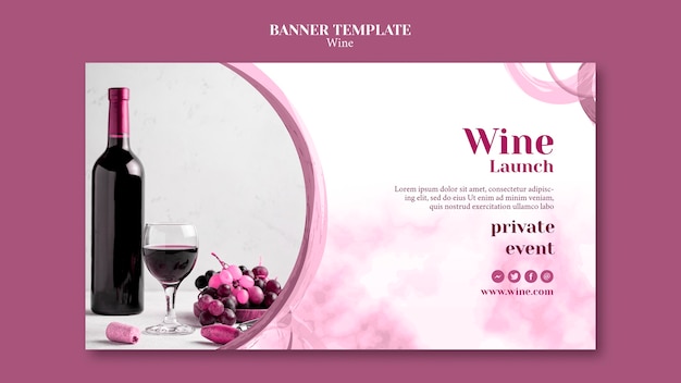 Banner for wine tasting | Free PSD File