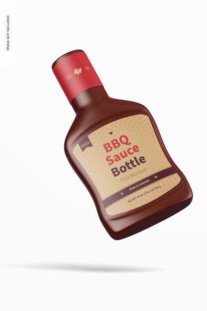 Download Free Psd Barbecue Sauce Bottle Mockup