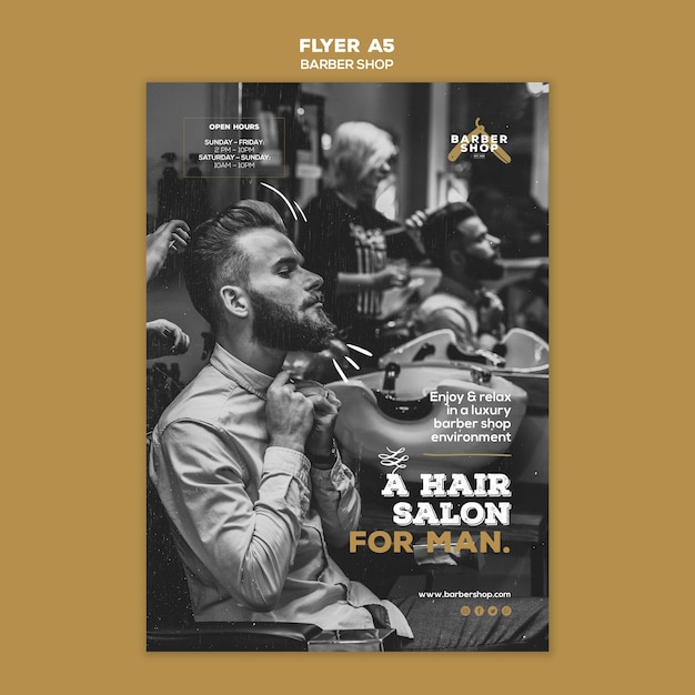 barber flyer templates free download