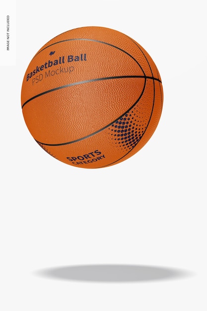 Download Free Psd Basketball Ball Mockup Falling
