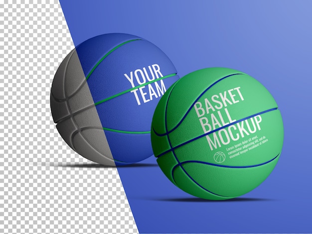 Download Premium PSD | Basketball balls mockup isolated