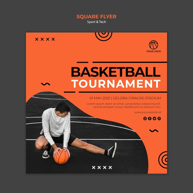 Basketball Tournament Flyer Template