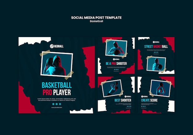 Premium Psd Basketball Training Social Media Post Template