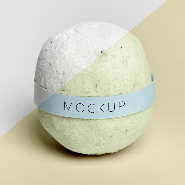 Download Free Psd Bath Bomb With Etiquette Mock Up