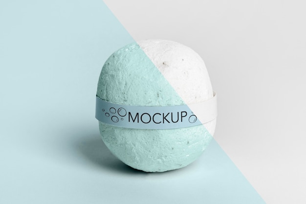 Download Free PSD | Bath bomb with label mock-up