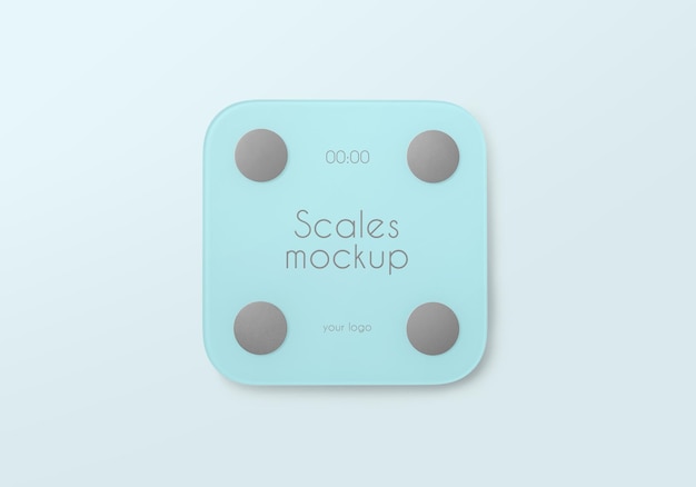 Premium PSD | Bathroom scales mockup