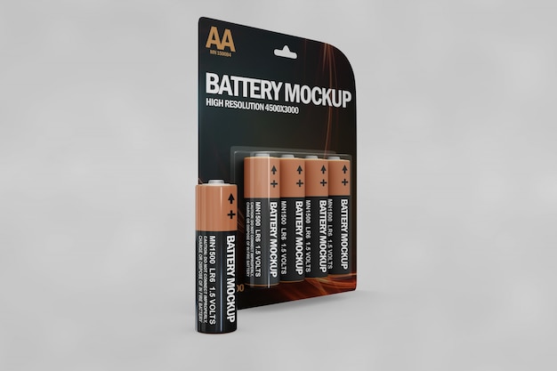 Battery mockup PSD Template