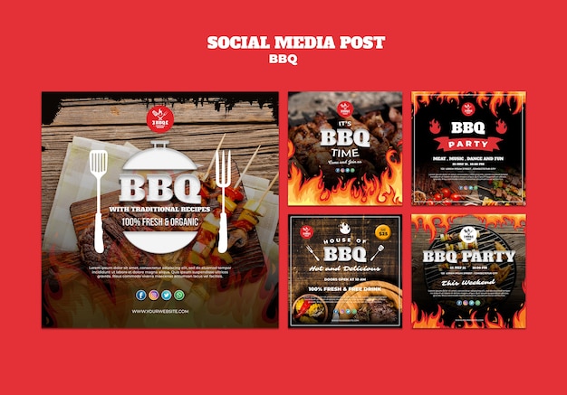 Download Free Psd Bbq Concept Social Media Post Template Yellowimages Mockups