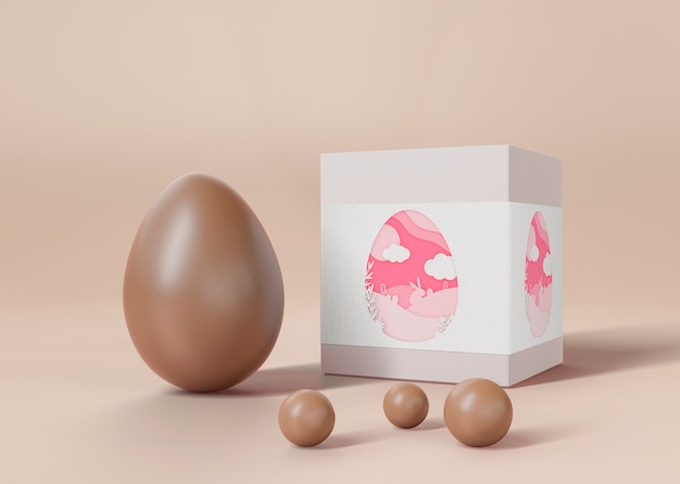 Download Free Psd Beautiful Easter Concept Mock Up