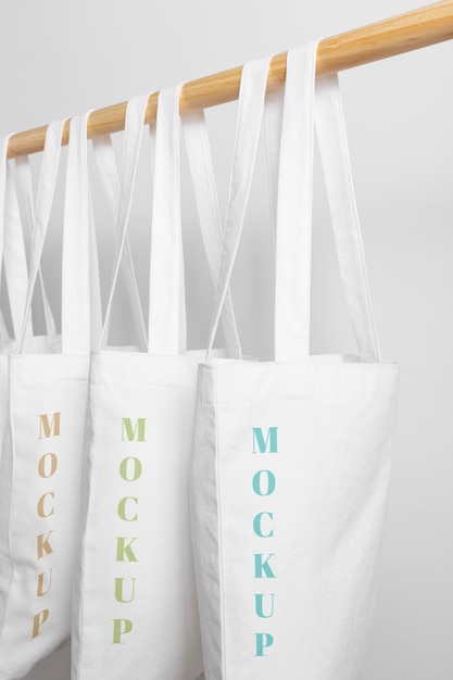 Free Psd Beautiful Textile Tote Bag Mockup