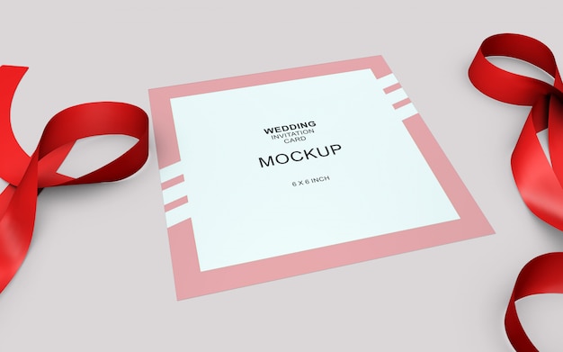 Download Beautiful weding invitation card mockup PSD file | Premium ... PSD Mockup Templates