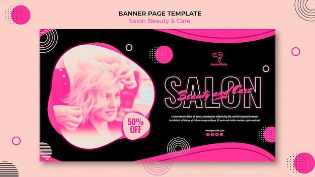 Download Free PSD | Beauty salon banner template style