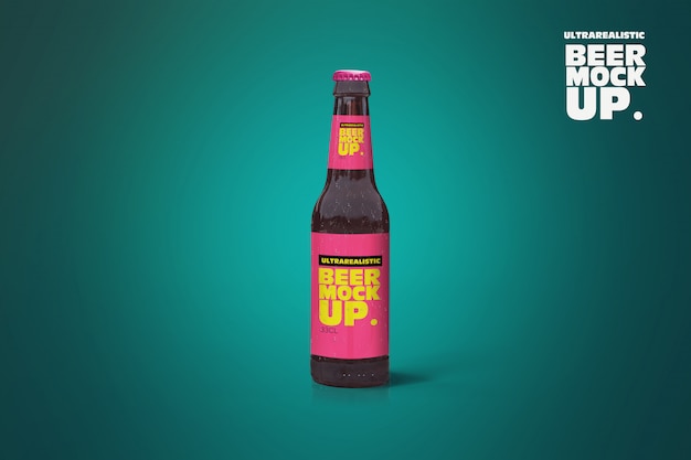 Download Beer bottle mockup | Premium PSD File