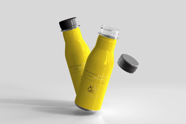 Free PSD | Beverage bottle mockup