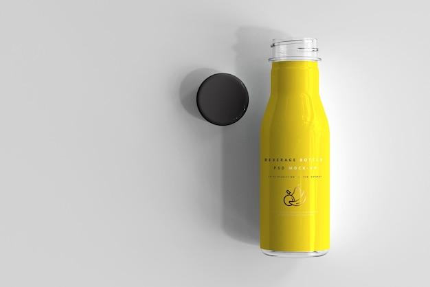 Free PSD | Beverage bottle mockup