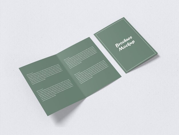 Download Bi-fold a5 brochure mockup | Premium PSD File