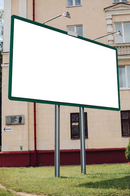 Billboard with blank surface for advertising | Free PSD File