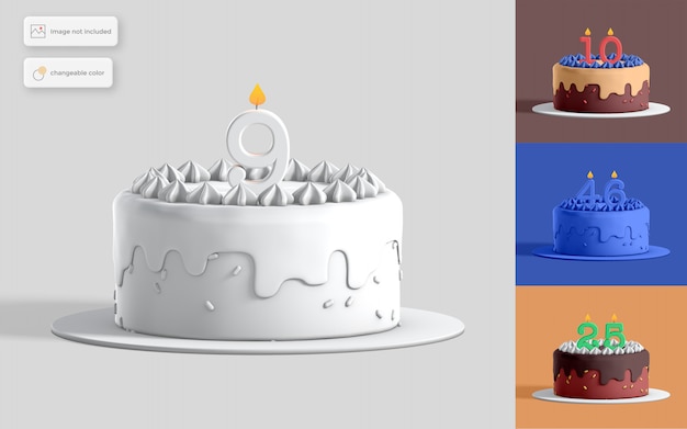 誕生日ケーキイラスト プレミアムpsdファイル