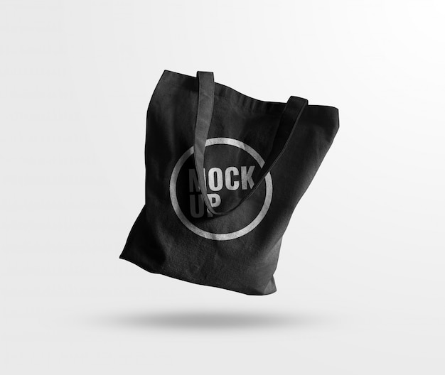 Download Black bag canvas mockup | Premium PSD File