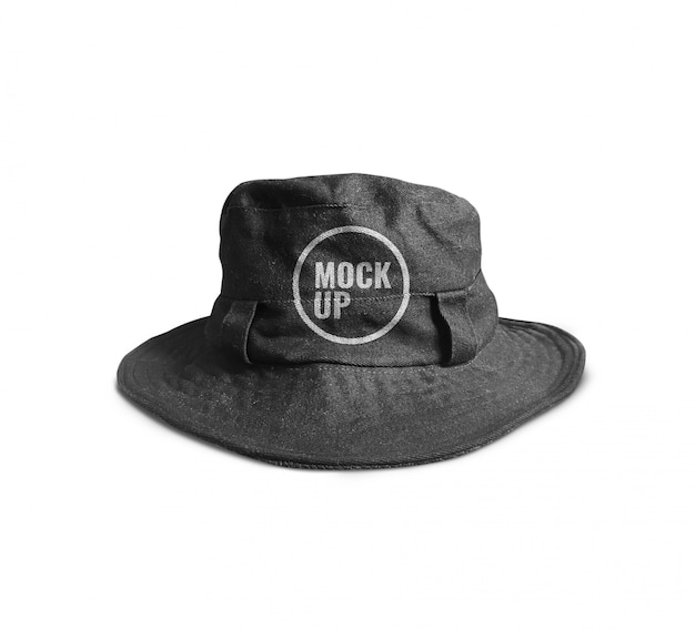 Black bucket hat mockup | Premium PSD File