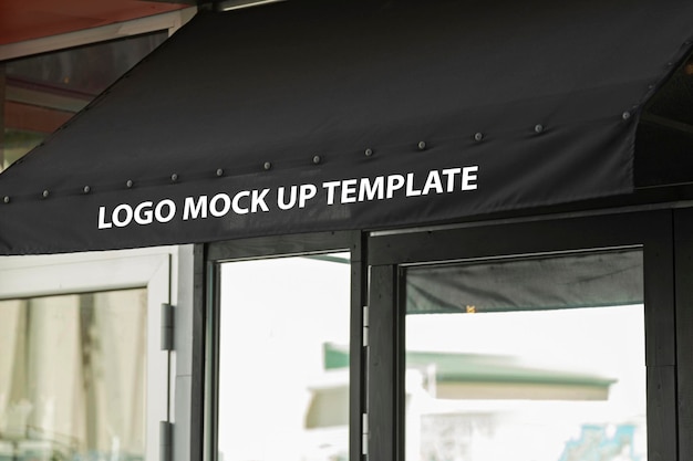 Download Premium Psd Black Fabric Store Canopy Mockup Design