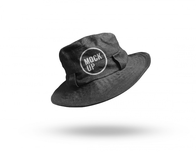 Download Premium PSD | Black hat flyer mockup realistic