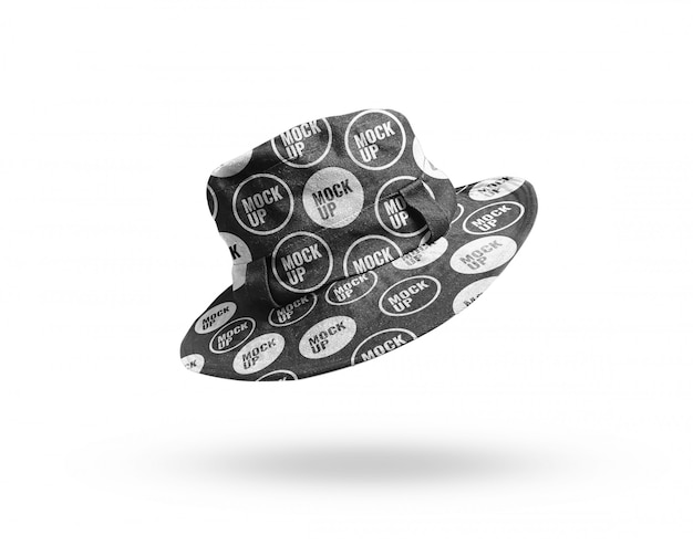 Download Black head hat bucket mockup | Premium PSD File