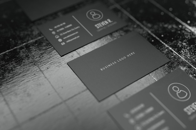 Blank Business Card Template Psd