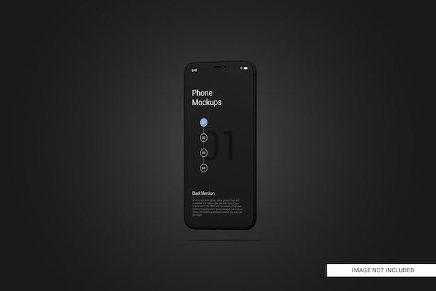 Download Black mobile phone screen mockup | Premium PSD File PSD Mockup Templates