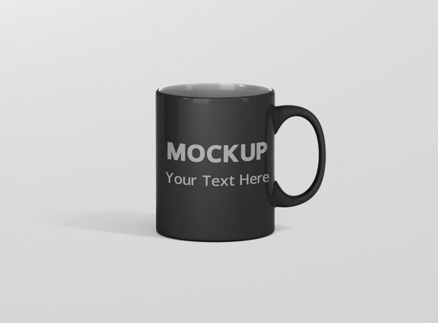 Download Premium PSD | Black mug mockup