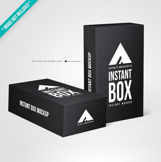 Download Premium PSD | Black packaging mockup