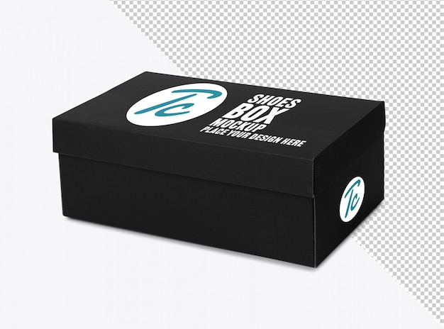 Download Premium PSD | Black shoe box mockup for your design