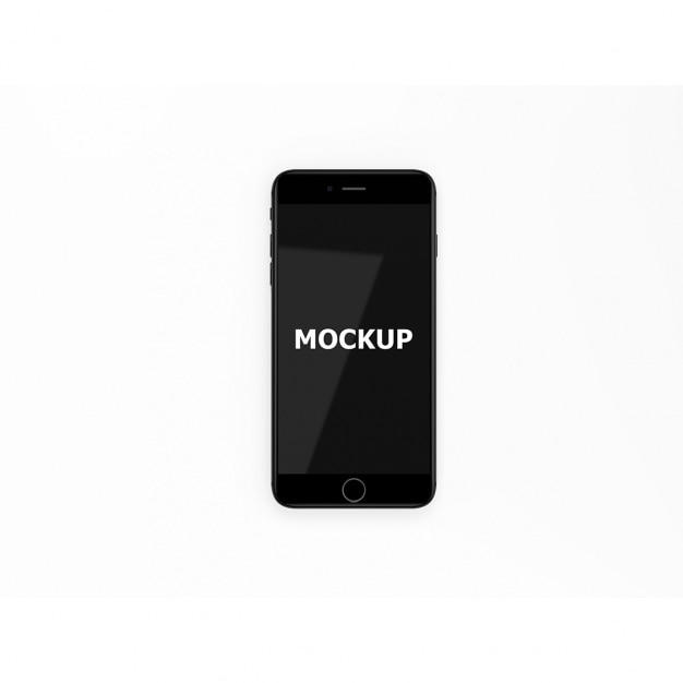 Black smartphone mockup PSD file | Free Download