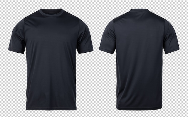 Download Black sport t-shirts front and back mock-up template for ...