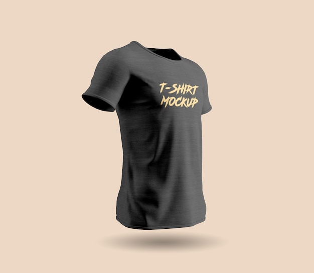 Download Premium PSD | Black t-shirt mockup design