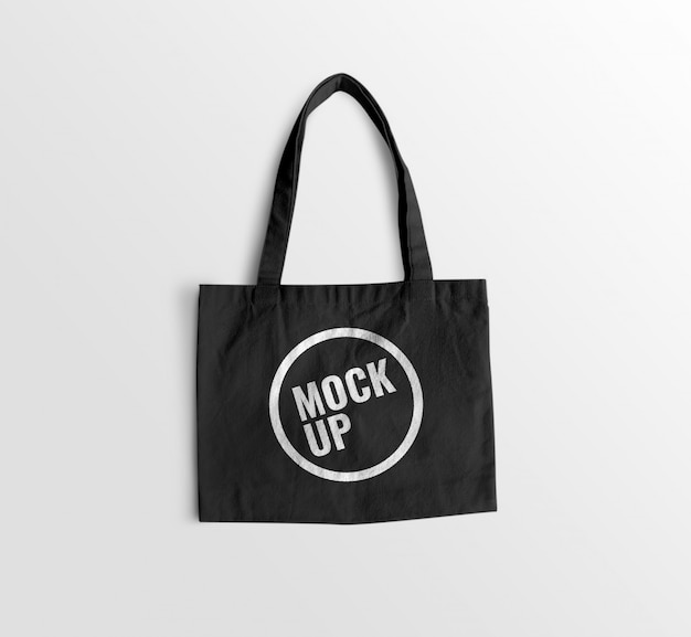 Download Black tote bag mockup | Premium PSD File