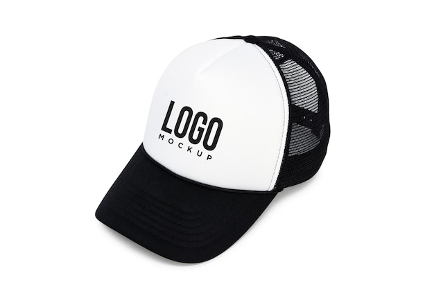 Download Premium PSD | Black and white sports cap logo mockup