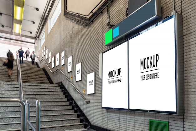 Download Subway Poster Mockup Images Free Vectors Stock Photos Psd PSD Mockup Templates