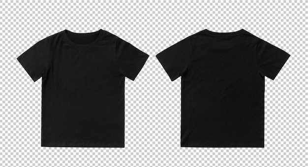 Premium PSD | Blank black kids t-shirt mock up template