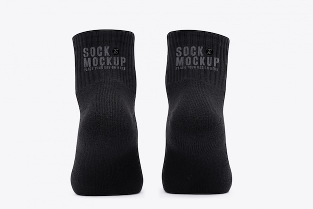Download Premium PSD | Blank black socks mockup