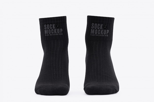 Download Premium PSD | Blank black socks mockup
