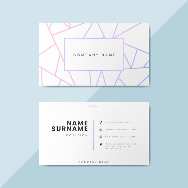 Download Blank business card design mockup | Free PSD File