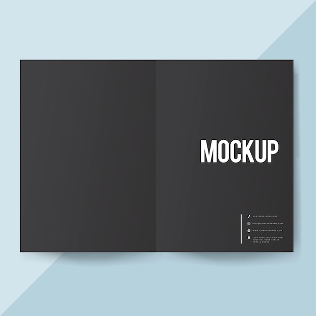 Download Blank paper brochure template mockup | Free PSD File