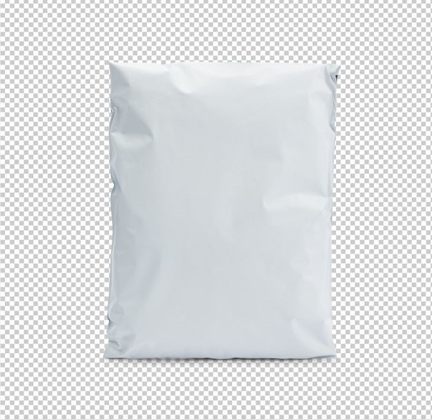 Download Blank white plastic bag package mockup template for your ...