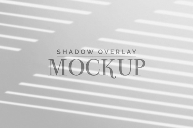 Download Premium PSD | Blinds shadow overlay mockup