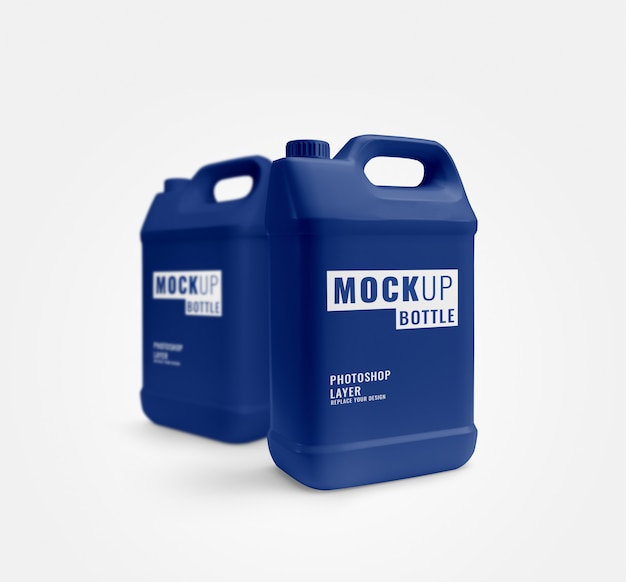 Download Blue gallon mockup advertising | Premium PSD File